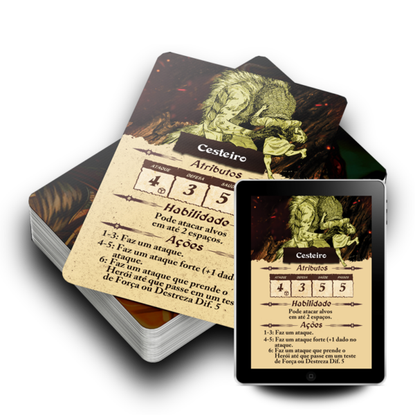 Cartapácio de Monstros - Cartas para For the Quest